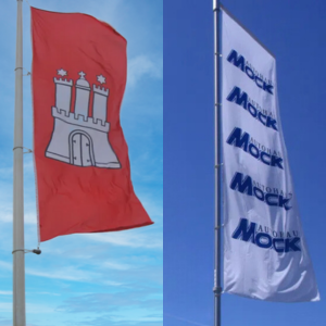 Hochformatfahne