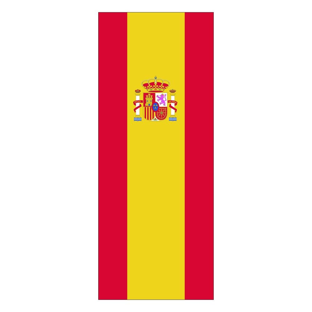 Länderflagge Spanien (mit Wappen), Hochformat, 120 x 300 cm